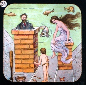 THE WATER-BABIES - magic lantern slide